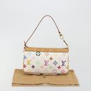 LOUIS VUITTON Monogram Multicolor Pochette Accessoires White M92649 Auth 196048V-22