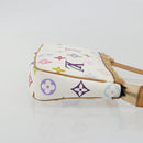 LOUIS VUITTON Monogram Multicolor Pochette Accessoires White M92649 Auth 196048V-4