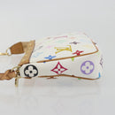 LOUIS VUITTON Monogram Multicolor Pochette Accessoires White M92649 Auth 196048V-5