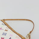 LOUIS VUITTON Monogram Multicolor Pochette Accessoires White M92649 Auth 196048V-8