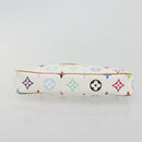 LOUIS VUITTON Monogram Multicolor Pochette Accessoires White M92649 Auth 196048V-9