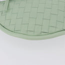 BOTTEGA VENETA INTRECCIATO Shoulder Bag Leather Green Gold Auth 196049SV-15