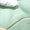 BOTTEGA VENETA INTRECCIATO Shoulder Bag Leather Green Gold Auth 196049SV-19