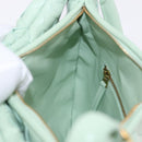 BOTTEGA VENETA INTRECCIATO Shoulder Bag Leather Green Gold Auth 196049SV-21
