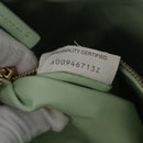 BOTTEGA VENETA INTRECCIATO Shoulder Bag Leather Green Gold Auth 196049SV-11