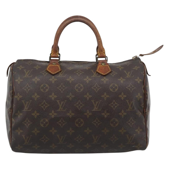 LOUIS VUITTON Monogram Speedy 30 Hand Bag M41526 LV Auth 196051