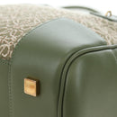 LOEWE Amazona 19 Hand Bag Canvas 2way Beige Gold Auth 196053SAM-17