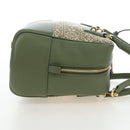 LOEWE Amazona 19 Hand Bag Canvas 2way Beige Gold Auth 196053SAM-3