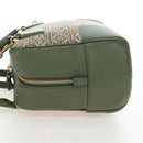 LOEWE Amazona 19 Hand Bag Canvas 2way Beige Gold Auth 196053SAM-4