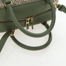 LOEWE Amazona 19 Hand Bag Canvas 2way Beige Gold Auth 196053SAM-7