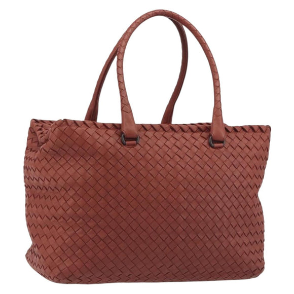 BOTTEGA VENETA INTRECCIATO Tote Bag Leather Brown Auth 196054V