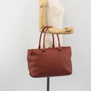 BOTTEGA VENETA INTRECCIATO Tote Bag Leather Brown Auth 196054V-22