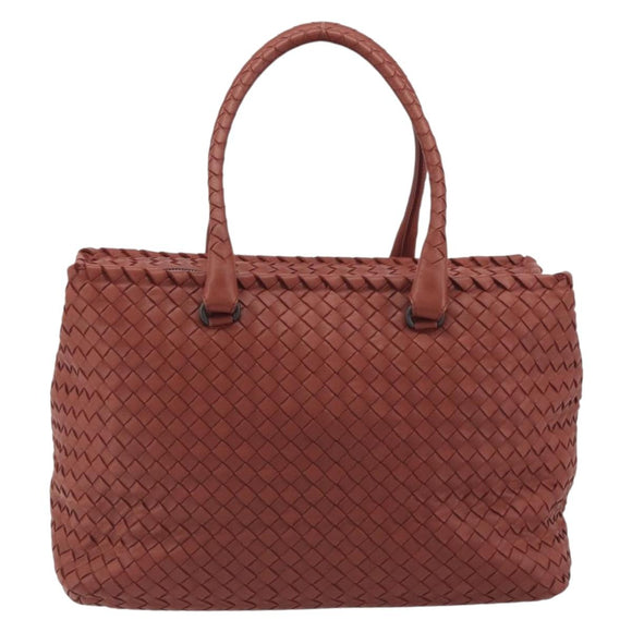 BOTTEGA VENETA INTRECCIATO Tote Bag Leather Brown Auth 196054V