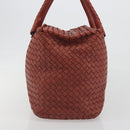 BOTTEGA VENETA INTRECCIATO Tote Bag Leather Brown Auth 196054V-4