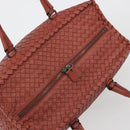 BOTTEGA VENETA INTRECCIATO Tote Bag Leather Brown Auth 196054V-6