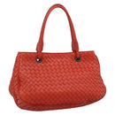 BOTTEGA VENETA INTRECCIATO Hand Bag Leather Red Auth 196055A-1