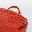 BOTTEGA VENETA INTRECCIATO Hand Bag Leather Red Auth 196055A-9