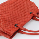 BOTTEGA VENETA INTRECCIATO Hand Bag Leather Red Auth 196055A-6