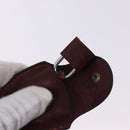 CARTIER Must Line Boston Bag Leather Bordeaux Gold Auth 196057-9