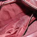 CARTIER Must Line Boston Bag Leather Bordeaux Gold Auth 196057-22