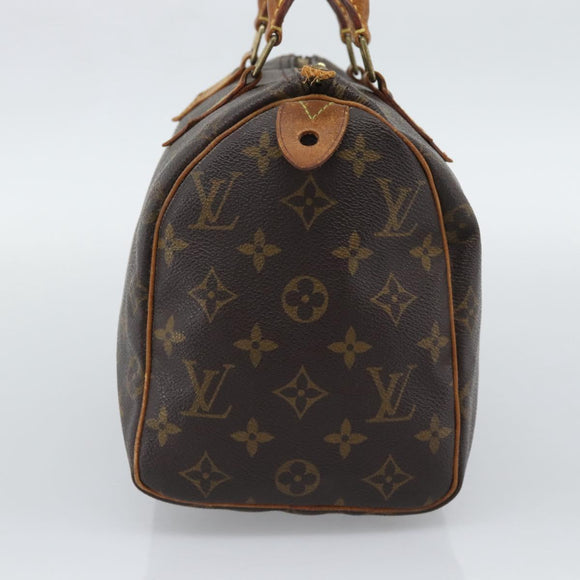 LOUIS VUITTON Monogram Speedy 25 Hand Bag M41528 LV Auth 196058