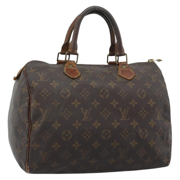 LOUIS VUITTON Monogram Speedy 30 Hand Bag M41526 LV Auth 196059