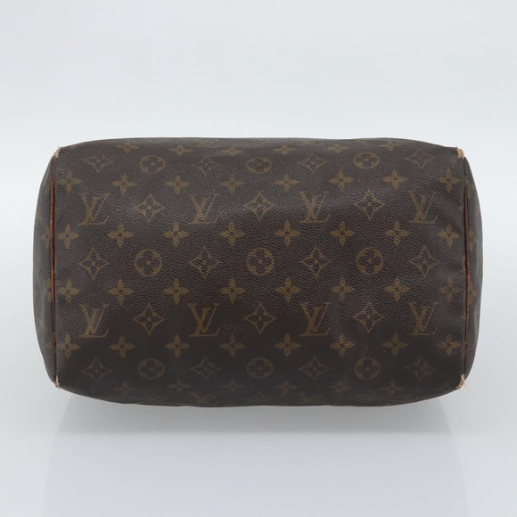 LOUIS VUITTON Monogram Speedy 30 Hand Bag M41526 LV Auth 196059