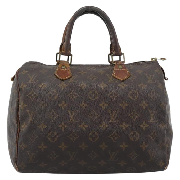 LOUIS VUITTON Monogram Speedy 30 Hand Bag M41526 LV Auth 196059