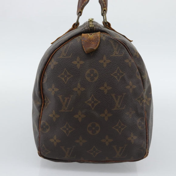 LOUIS VUITTON Monogram Speedy 30 Hand Bag M41526 LV Auth 196059