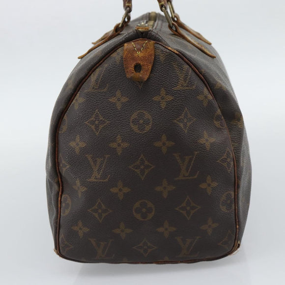 LOUIS VUITTON Monogram Speedy 30 Hand Bag M41526 LV Auth 196059
