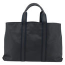 BOTTEGA VENETA Marco Polo Tote Bag PVC Canvas Black 130977 Auth 196061-2