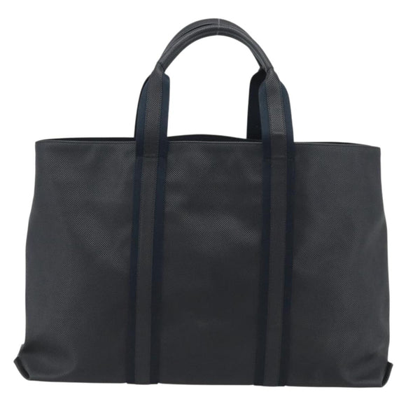 BOTTEGA VENETA Marco Polo Tote Bag PVC Canvas Black 130977 Auth 196061