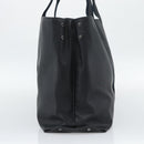 BOTTEGA VENETA Marco Polo Tote Bag PVC Canvas Black 130977 Auth 196061-3