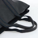 BOTTEGA VENETA Marco Polo Tote Bag PVC Canvas Black 130977 Auth 196061-7
