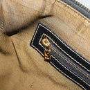 FENDI Pecan Canvas Hand Bag Black Brown Auth 196062A-20