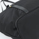 PRADA Tote Bag Nylon 2way Black Gold Auth 196064-17