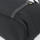 PRADA Tote Bag Nylon 2way Black Gold Auth 196064-18