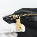PRADA Tote Bag Nylon 2way Black Gold Auth 196064-10