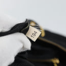 PRADA Tote Bag Nylon 2way Black Gold Auth 196064-12