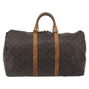 LOUIS VUITTON Monogram Keepall 50 Boston Bag M41426 LV Auth 196065-13