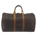 LOUIS VUITTON Monogram Keepall 50 Boston Bag M41426 LV Auth 196065-2