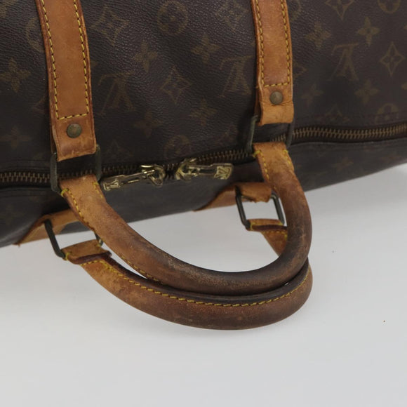 LOUIS VUITTON Monogram Keepall 50 Boston Bag M41426 LV Auth 196065