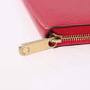 LOUIS VUITTON Monogram Vernis Zippy Long Wallet Pink M93058 LV Auth 196066V-8