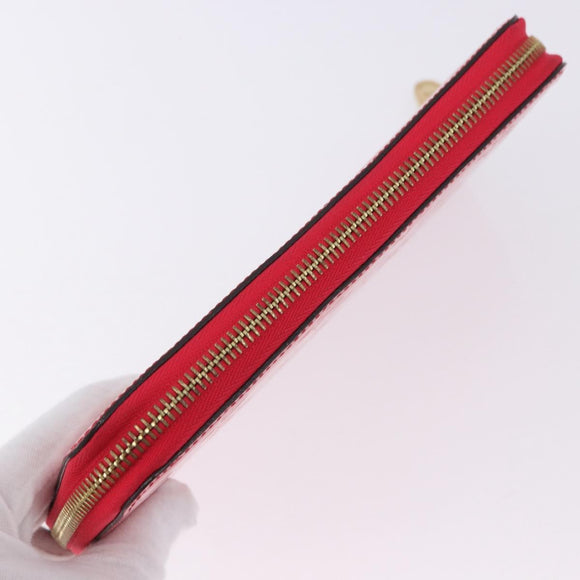LOUIS VUITTON Monogram Vernis Zippy Long Wallet Pink M93058 LV Auth 196066V