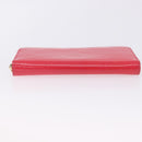 LOUIS VUITTON Monogram Vernis Zippy Long Wallet Pink M93058 LV Auth 196066V-6