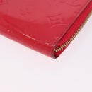 LOUIS VUITTON Monogram Vernis Zippy Long Wallet Pink M93058 LV Auth 196066V-14