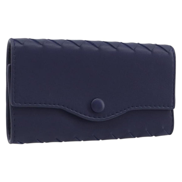 BOTTEGA VENETA INTRECCIATO Key Case Leather Navy Auth 196068V