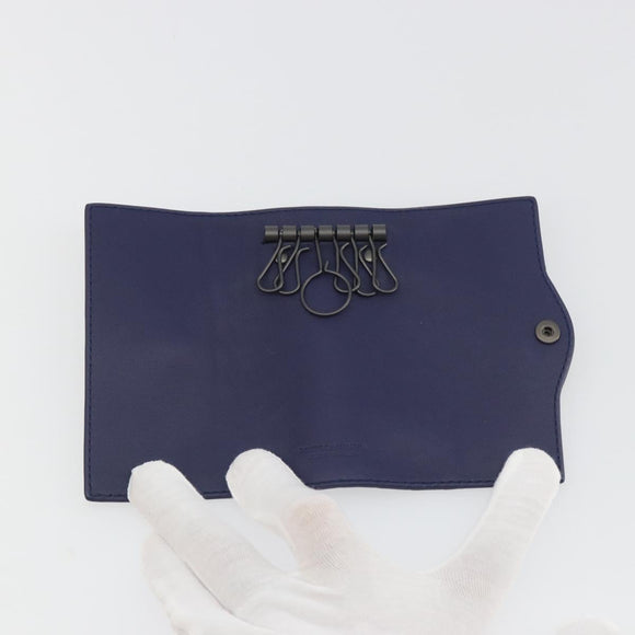 BOTTEGA VENETA INTRECCIATO Key Case Leather Navy Auth 196068V