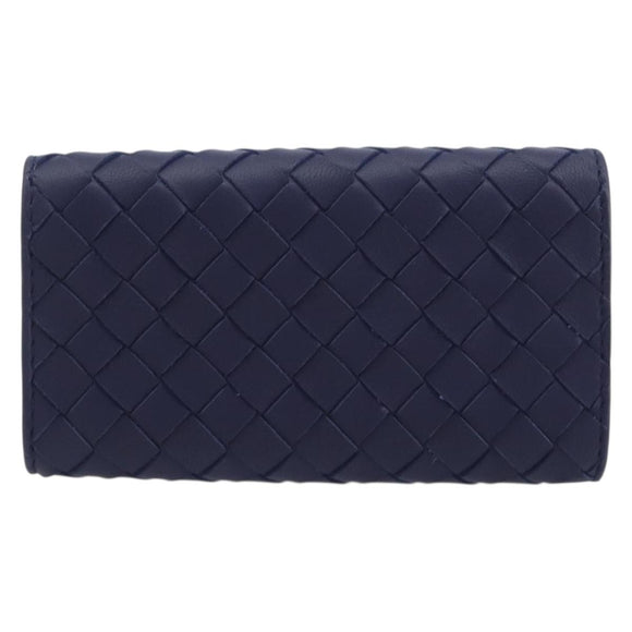 BOTTEGA VENETA INTRECCIATO Key Case Leather Navy Auth 196068V