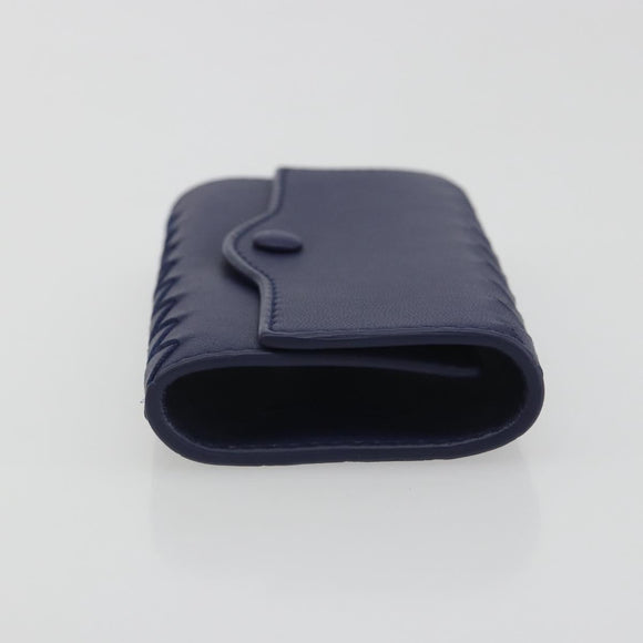 BOTTEGA VENETA INTRECCIATO Key Case Leather Navy Auth 196068V